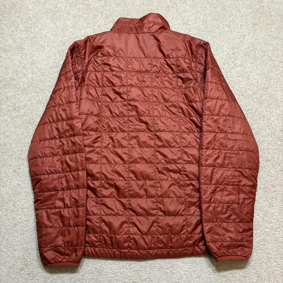 L.L. Bean Packaway Jacket Mens Medium Orange Primaloft Insulated Lightweight Zip - Picture 5 of 14